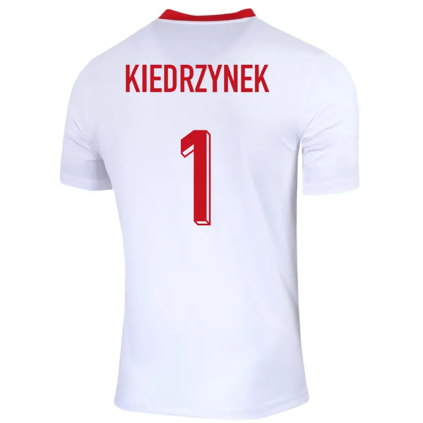 Danxen Pánské Polsko Katarzyna Kiedrzynek #1 Bílý Domů Hráčské Dresy 24-26 Dres