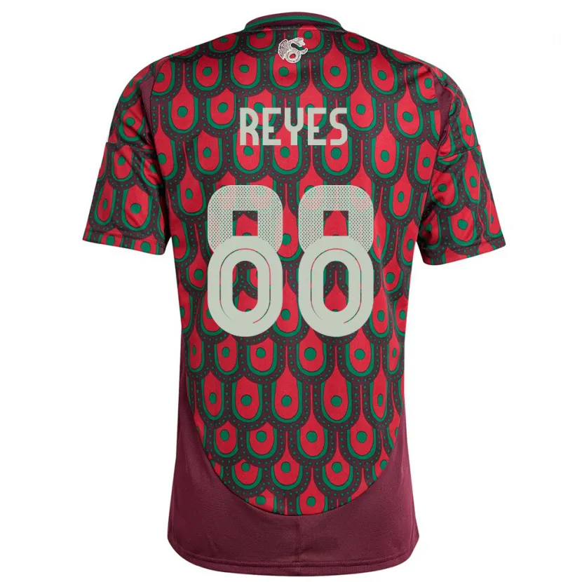 Danxen Pánské Mexiko Maricarmen Reyes #88 Maroon Domů Hráčské Dresy 24-26 Dres