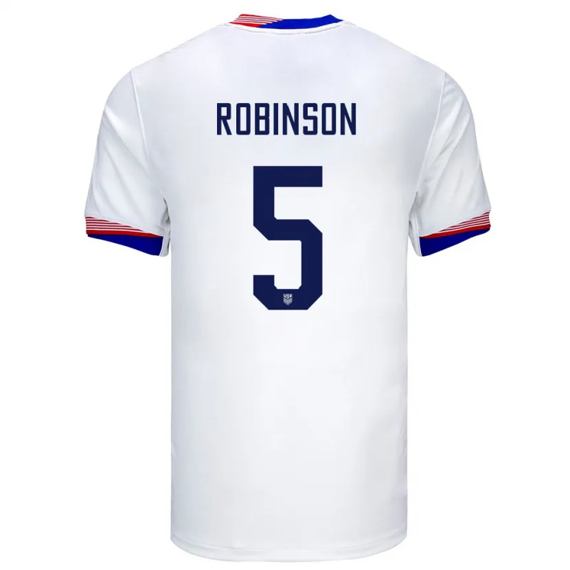 Danxen Pánské Spojené Státy Americké Antonee Robinson #5 Bílý Domů Hráčské Dresy 24-26 Dres