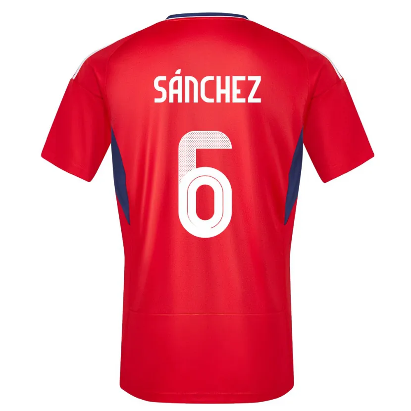 Danxen Pánské Kostarika Carol Sanchez #6 Červené Domů Hráčské Dresy 24-26 Dres