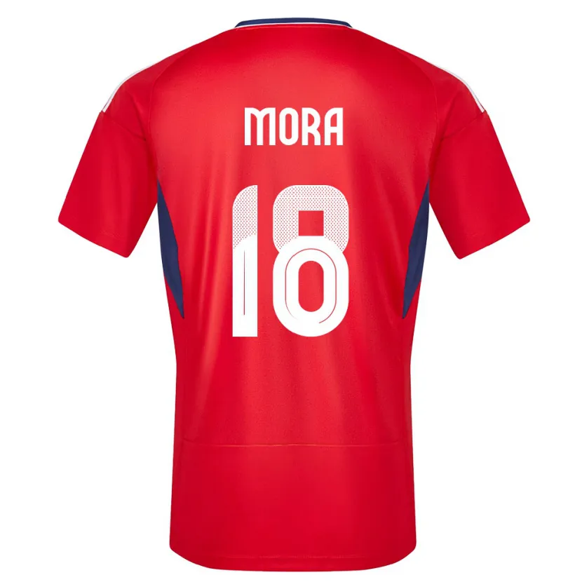 Danxen Pánské Kostarika Bayron Mora #18 Červené Domů Hráčské Dresy 24-26 Dres