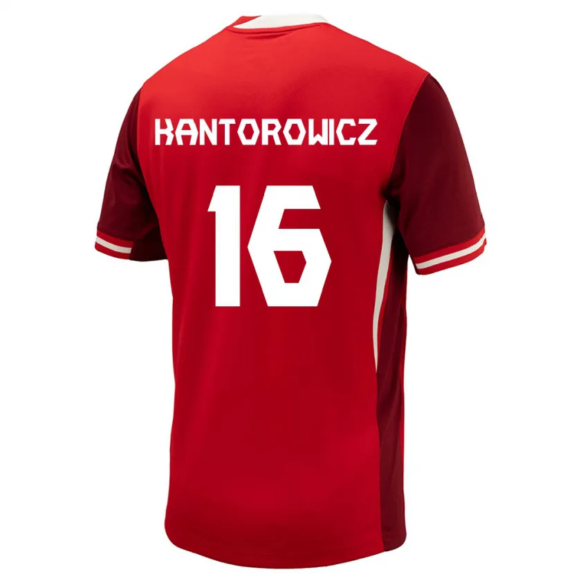 Danxen Pánské Kanada Dominic Kantorowicz #16 Červené Domů Hráčské Dresy 24-26 Dres