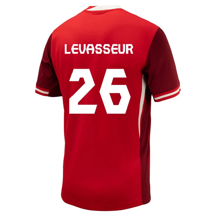 Danxen Pánské Kanada Marie Levasseur #26 Červené Domů Hráčské Dresy 24-26 Dres