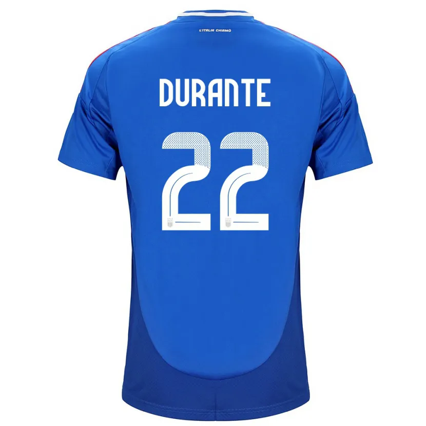 Danxen Pánské Itálie Francesca Durante #22 Modrý Domů Hráčské Dresy 24-26 Dres