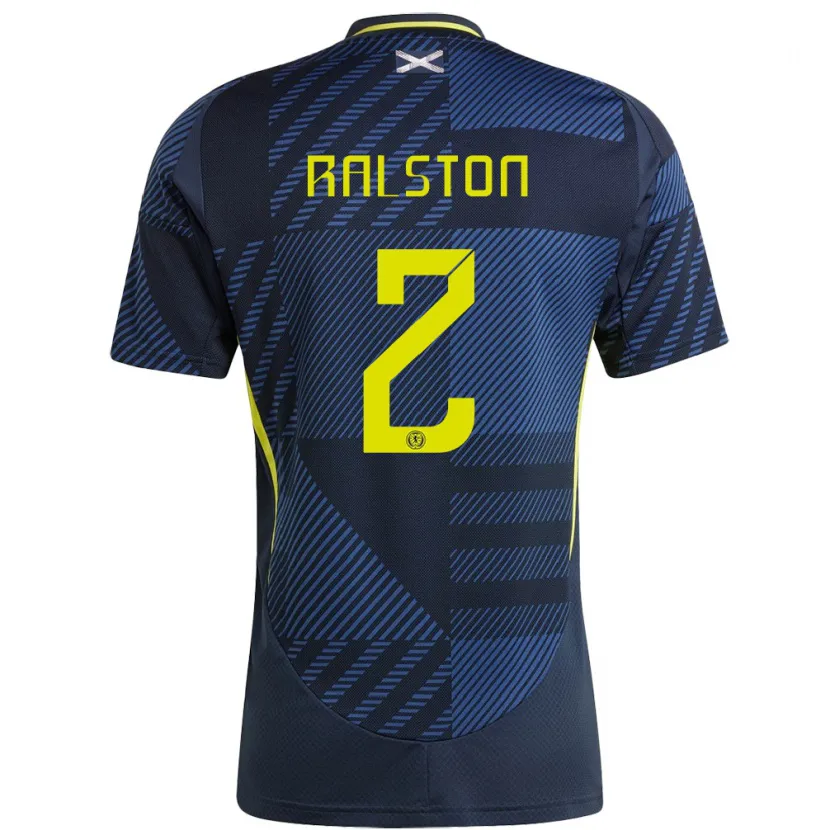 Danxen Pánské Skotsko Anthony Ralston #2 Tmavě Modrá Domů Hráčské Dresy 24-26 Dres
