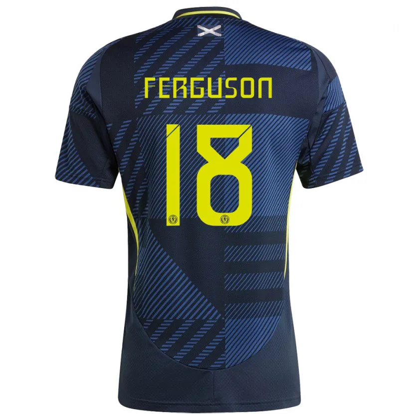 Danxen Pánské Skotsko Lewis Ferguson #18 Tmavě Modrá Domů Hráčské Dresy 24-26 Dres
