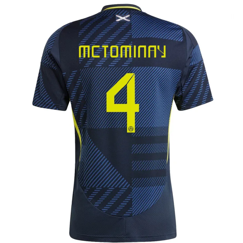 Danxen Pánské Skotsko Scott Mctominay #4 Tmavě Modrá Domů Hráčské Dresy 24-26 Dres