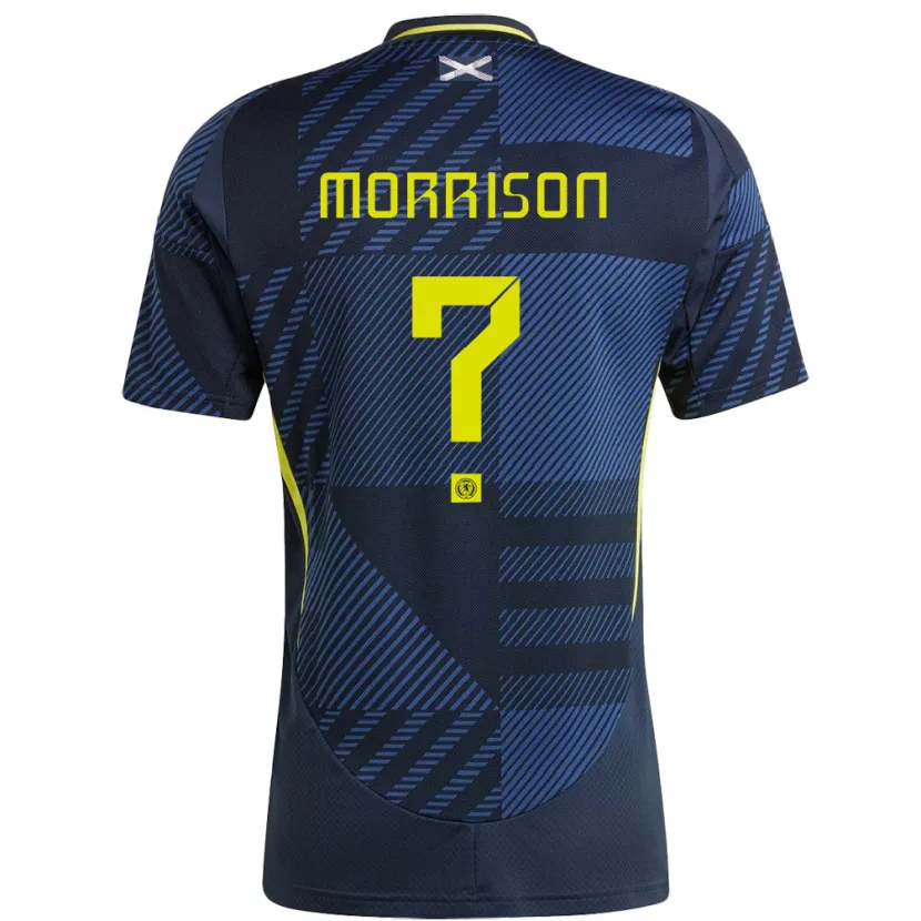 Danxen Pánské Skotsko Liam Morrison #0 Tmavě Modrá Domů Hráčské Dresy 24-26 Dres