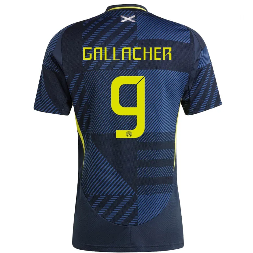 Danxen Pánské Skotsko Amy Gallacher #9 Tmavě Modrá Domů Hráčské Dresy 24-26 Dres