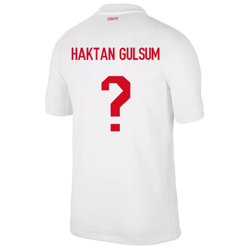 Danxen Pánské Turecko Ayaz Haktan Gülsüm #0 Bílý Domů Hráčské Dresy 24-26 Dres