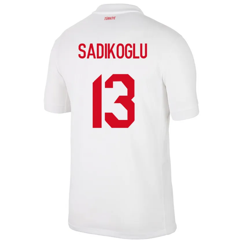 Danxen Pánské Turecko Birgül Sadıkoğlu #13 Bílý Domů Hráčské Dresy 24-26 Dres