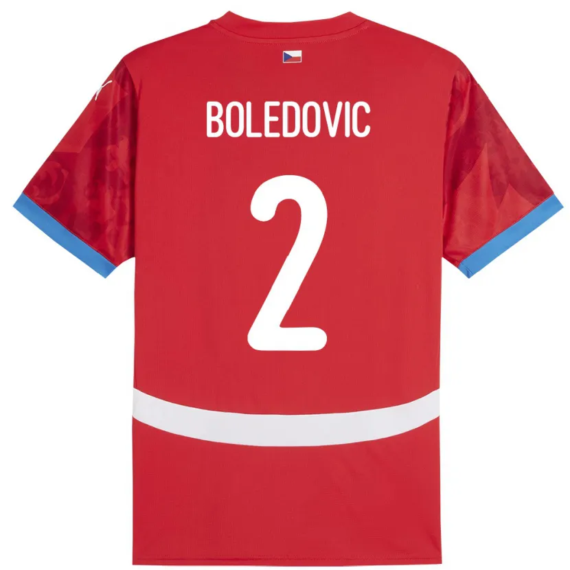 Danxen Pánské Česko Tobias Boledovic #2 Červené Domů Hráčské Dresy 24-26 Dres