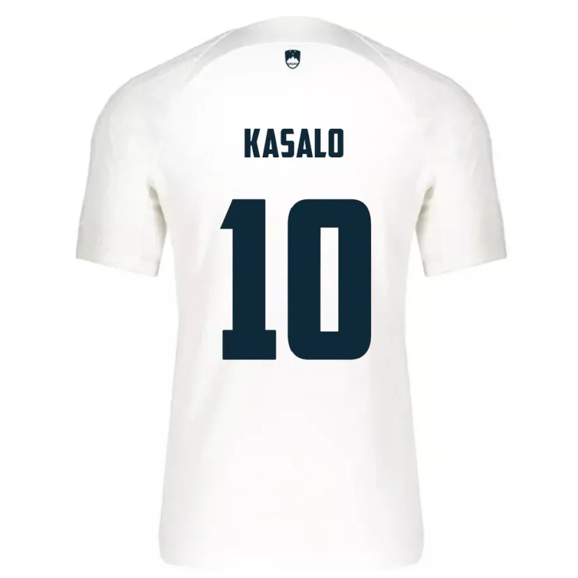 Danxen Pánské Slovinsko Niko Kasalo #10 Bílý Domů Hráčské Dresy 24-26 Dres