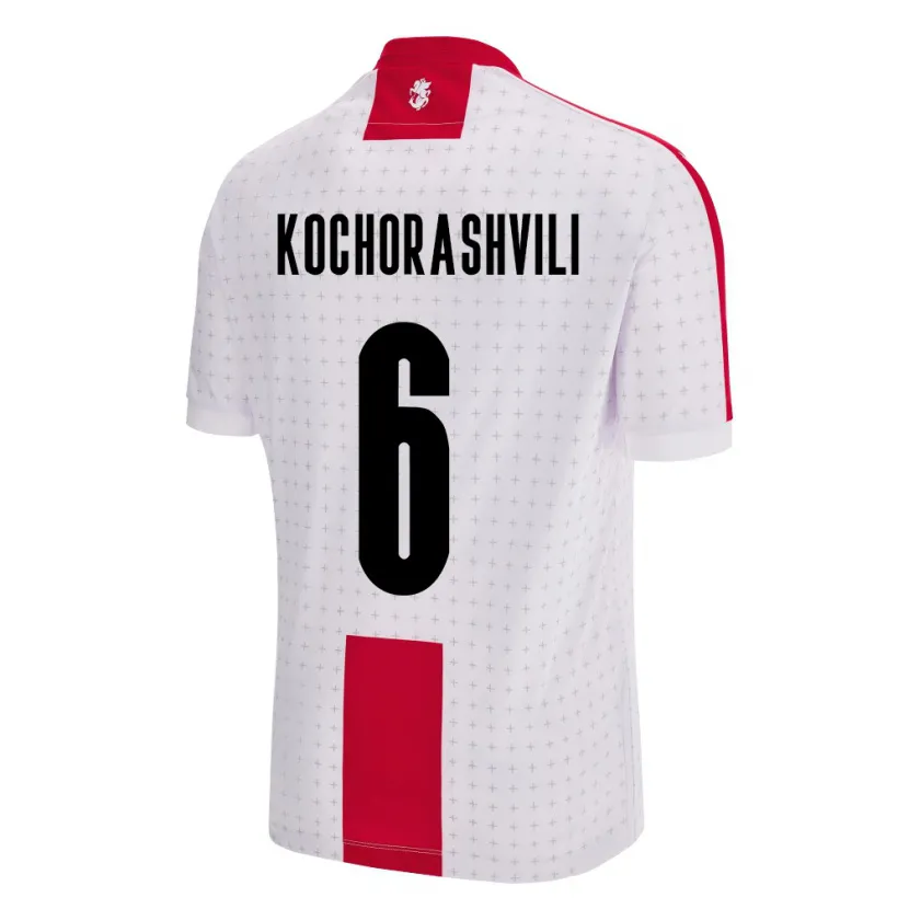 Danxen Pánské Georgia Giorgi Kochorashvili #6 Bílý Domů Hráčské Dresy 24-26 Dres