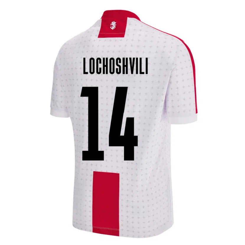 Danxen Pánské Georgia Luka Lochoshvili #14 Bílý Domů Hráčské Dresy 24-26 Dres
