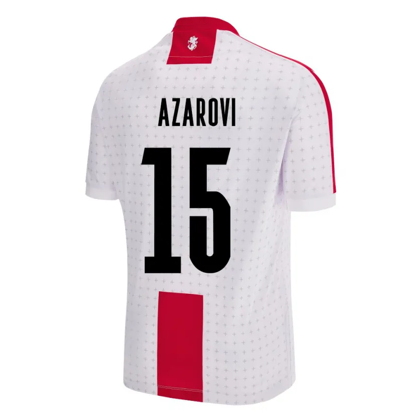 Danxen Pánské Georgia Irakli Azarovi #15 Bílý Domů Hráčské Dresy 24-26 Dres