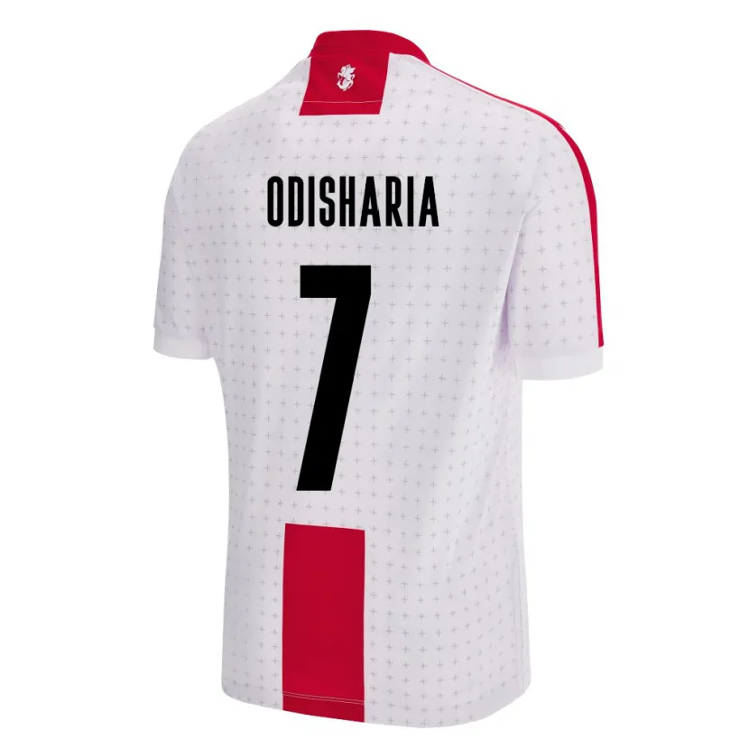 Danxen Pánské Georgia Lasha Odisharia #7 Bílý Domů Hráčské Dresy 24-26 Dres