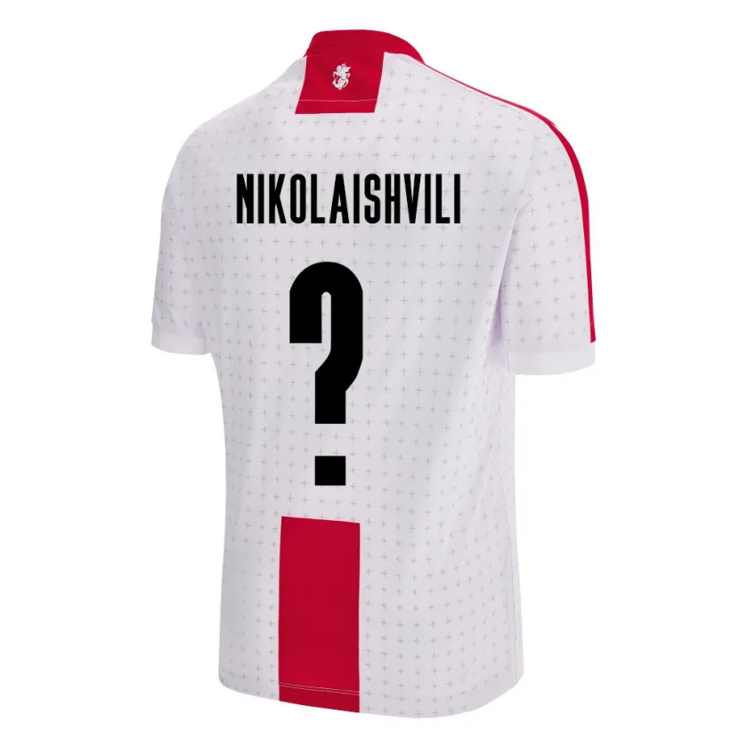 Danxen Pánské Georgia Giorgi Nikolaishvili #0 Bílý Domů Hráčské Dresy 24-26 Dres