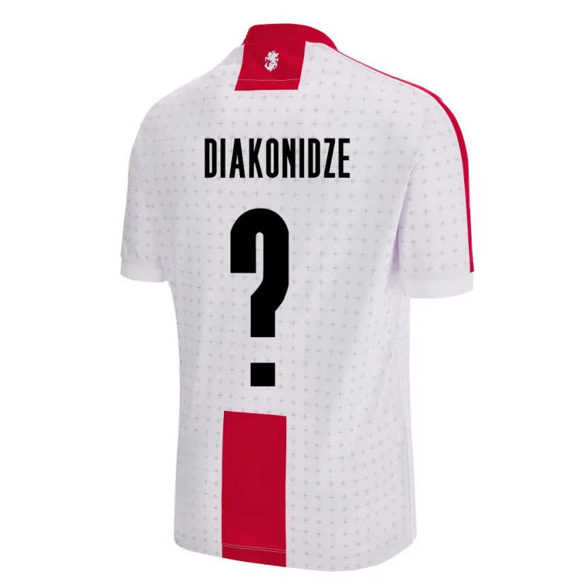 Danxen Pánské Georgia Shota Diakonidze #0 Bílý Domů Hráčské Dresy 24-26 Dres