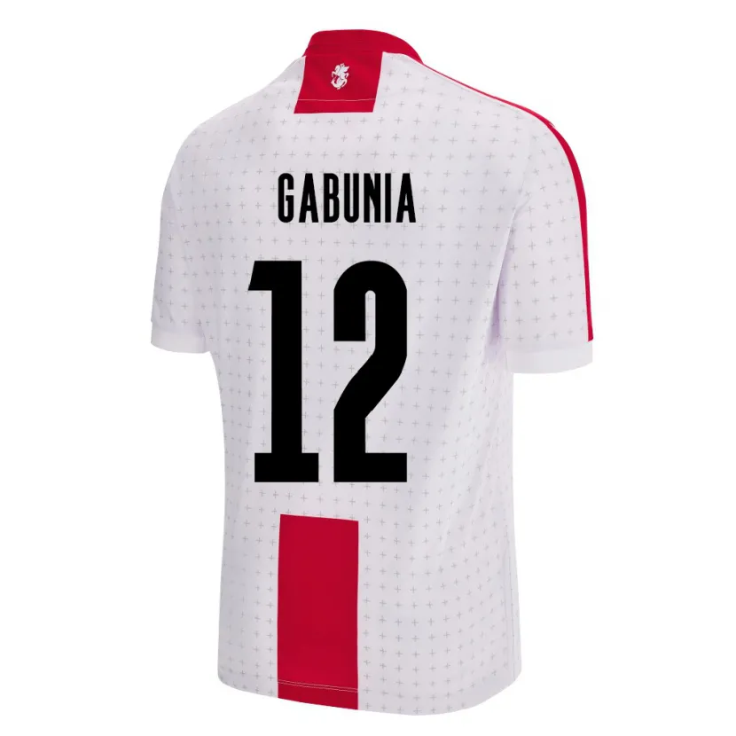 Danxen Pánské Georgia Tatia Gabunia #12 Bílý Domů Hráčské Dresy 24-26 Dres