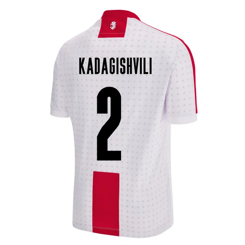Danxen Pánské Georgia Gvantsa Kadagishvili #2 Bílý Domů Hráčské Dresy 24-26 Dres