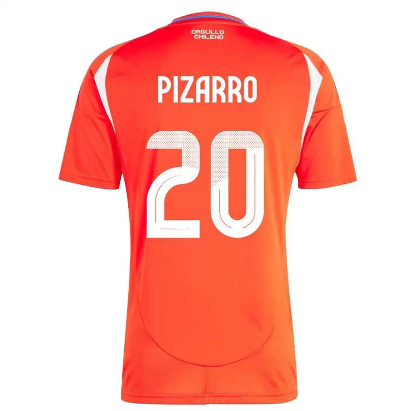Danxen Pánské Chile Damián Pizarro #20 Červené Domů Hráčské Dresy 24-26 Dres