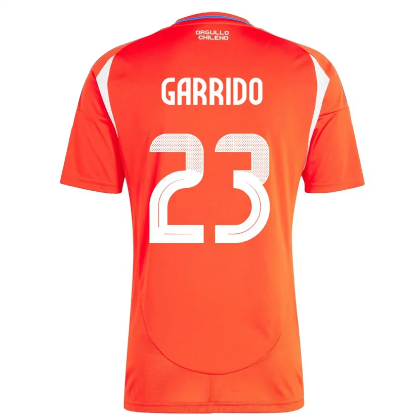 Danxen Pánské Chile Pedro Garrido #23 Červené Domů Hráčské Dresy 24-26 Dres