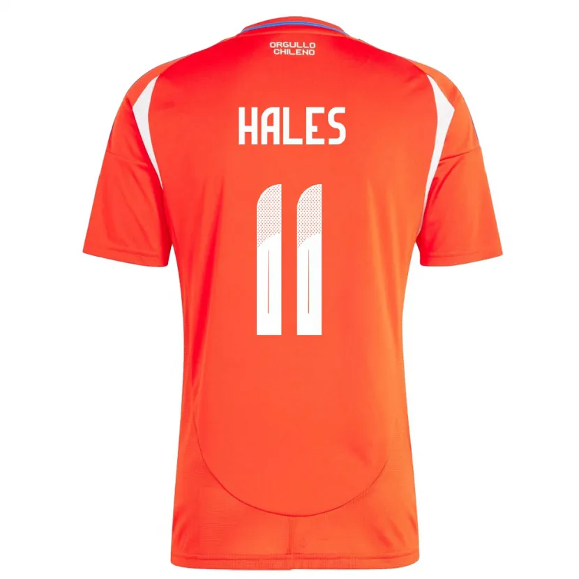 Danxen Pánské Chile Alejandro Hales #11 Červené Domů Hráčské Dresy 24-26 Dres