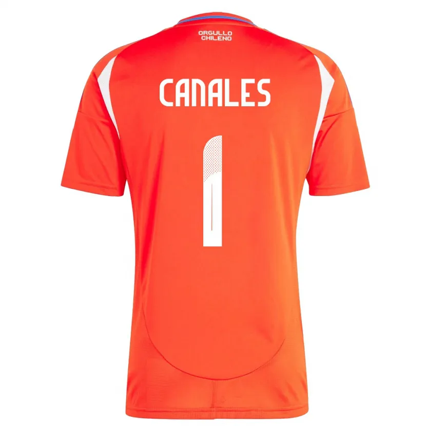 Danxen Pánské Chile Antonia Canales #1 Červené Domů Hráčské Dresy 24-26 Dres