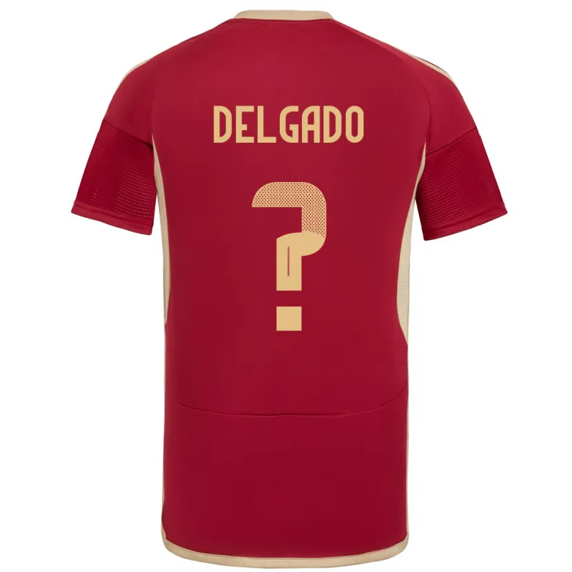Danxen Pánské Venezuela Álex Delgado #0 Burgundské Domů Hráčské Dresy 24-26 Dres