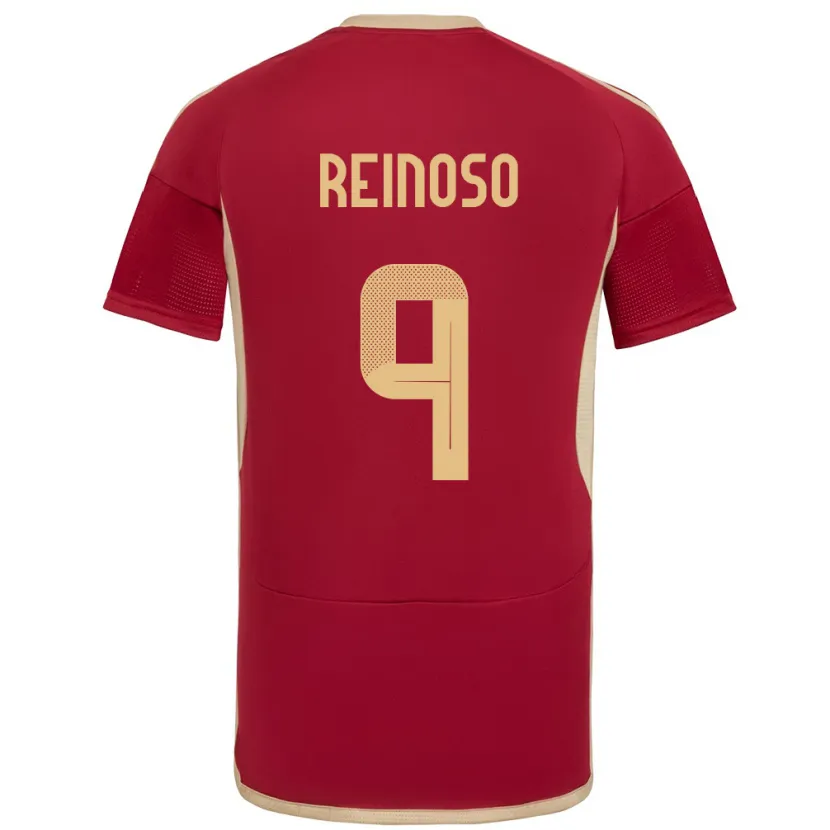 Danxen Pánské Venezuela Lucciano Reinoso #9 Burgundské Domů Hráčské Dresy 24-26 Dres