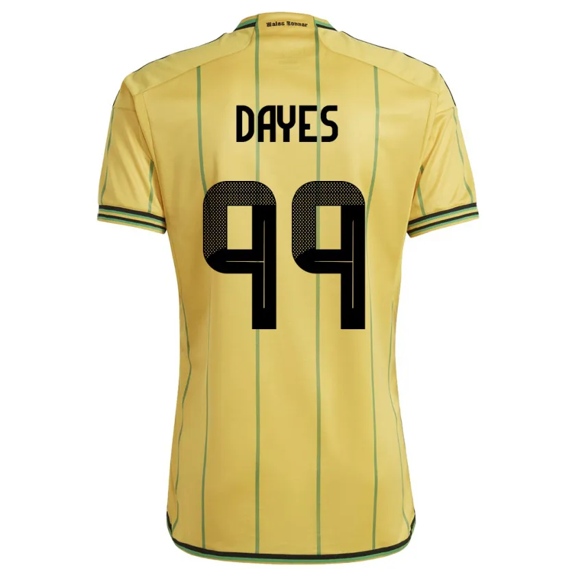 Danxen Pánské Jamajka Malikae Dayes #99 Žlutá Domů Hráčské Dresy 24-26 Dres