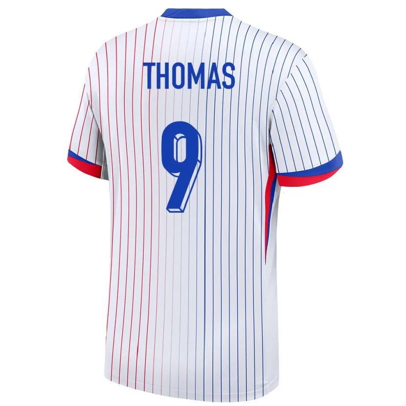 Danxen Pánské Francie Lindsey Thomas #9 Bílý Daleko Hráčské Dresy 24-26 Dres