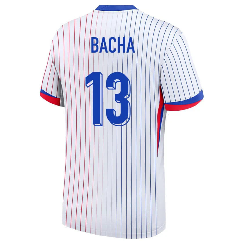 Danxen Pánské Francie Selma Bacha #13 Bílý Daleko Hráčské Dresy 24-26 Dres