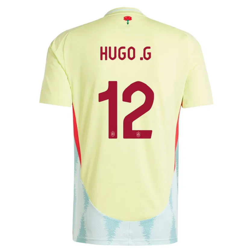 Danxen Pánské Španělsko Hugo Guillamon #12 Žlutá Daleko Hráčské Dresy 24-26 Dres