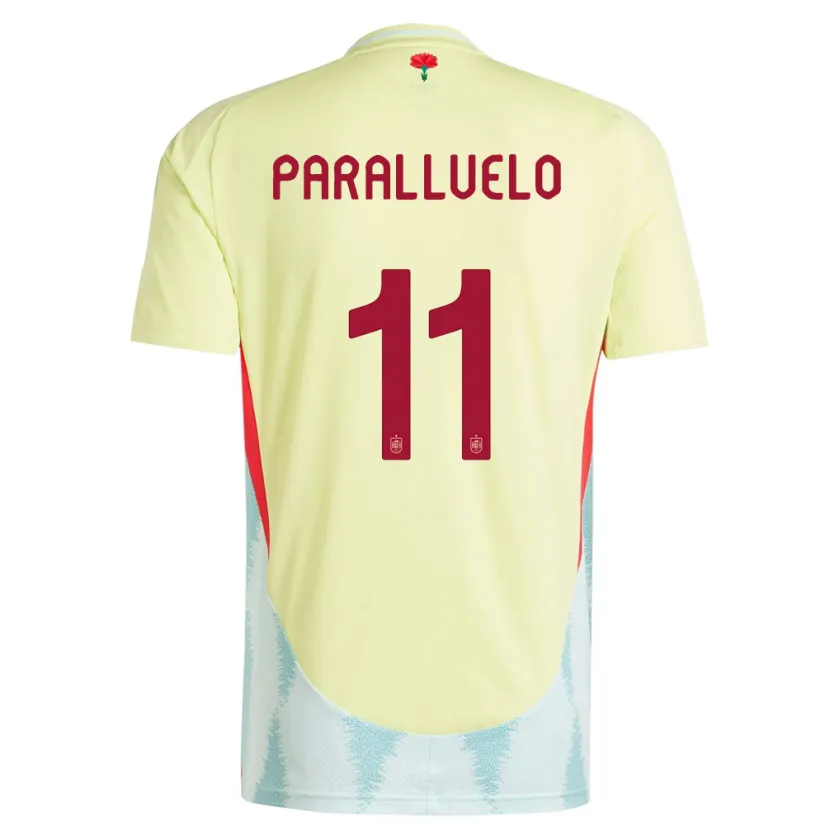 Danxen Pánské Španělsko Salma Paralluelo #11 Žlutá Daleko Hráčské Dresy 24-26 Dres