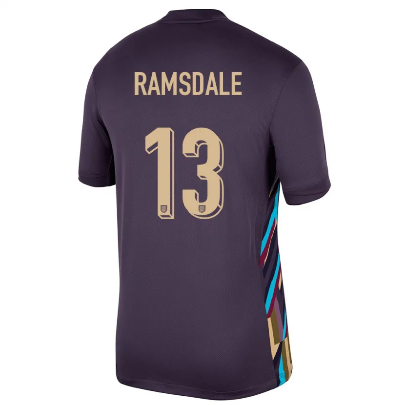 Danxen Pánské Anglie Aaron Ramsdale #13 Tmavá Rozinka Daleko Hráčské Dresy 24-26 Dres