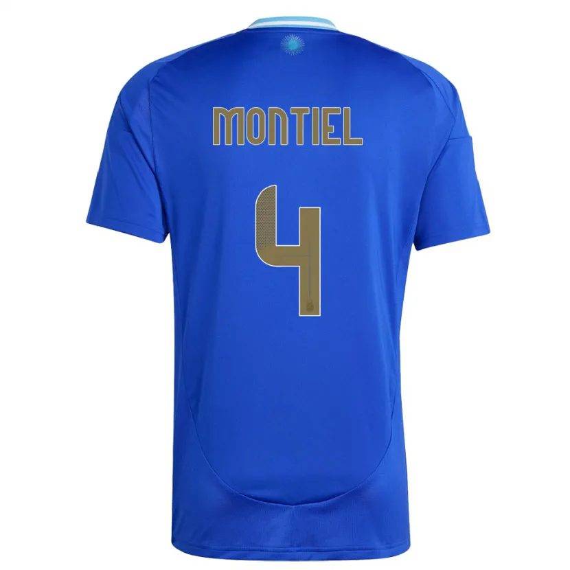 Danxen Pánské Argentina Gonzalo Montiel #4 Modrý Daleko Hráčské Dresy 24-26 Dres