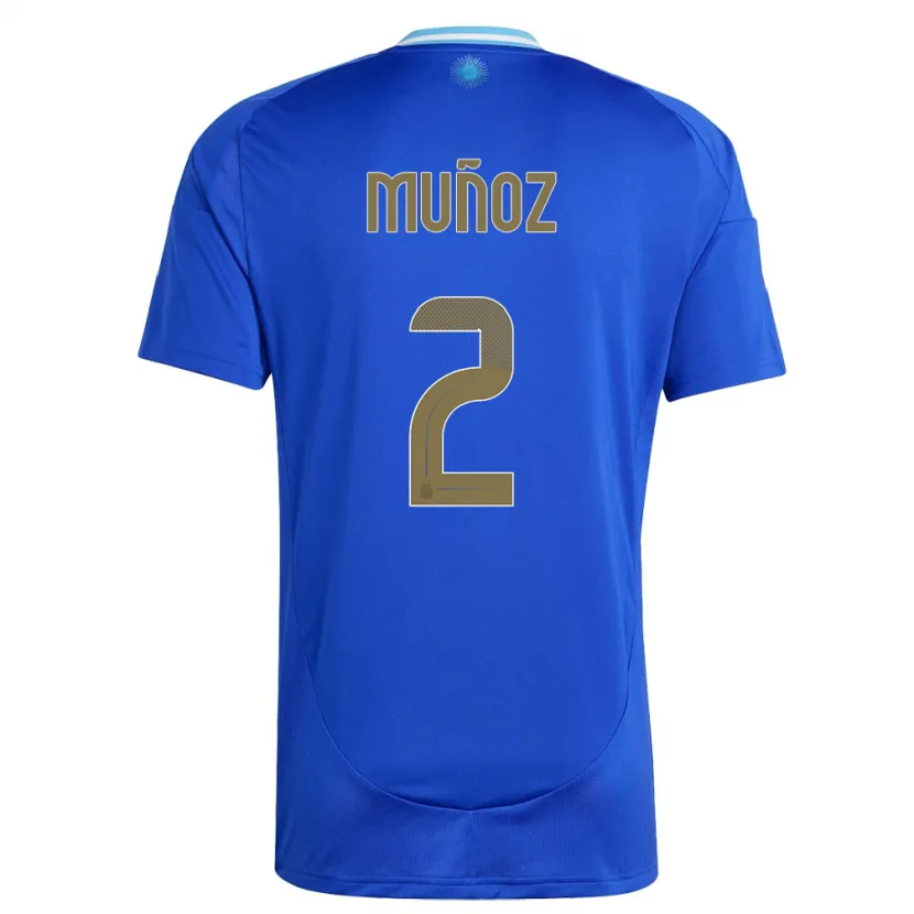 Danxen Pánské Argentina Luana Munoz #2 Modrý Daleko Hráčské Dresy 24-26 Dres
