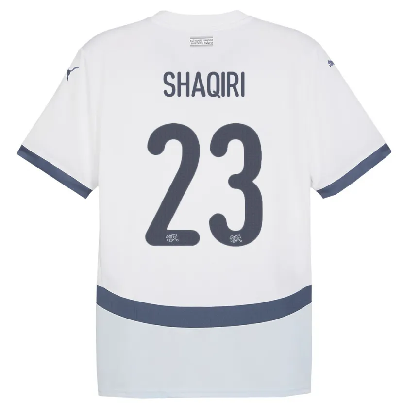 Danxen Pánské Švýcarsko Xherdan Shaqiri #23 Bílý Daleko Hráčské Dresy 24-26 Dres
