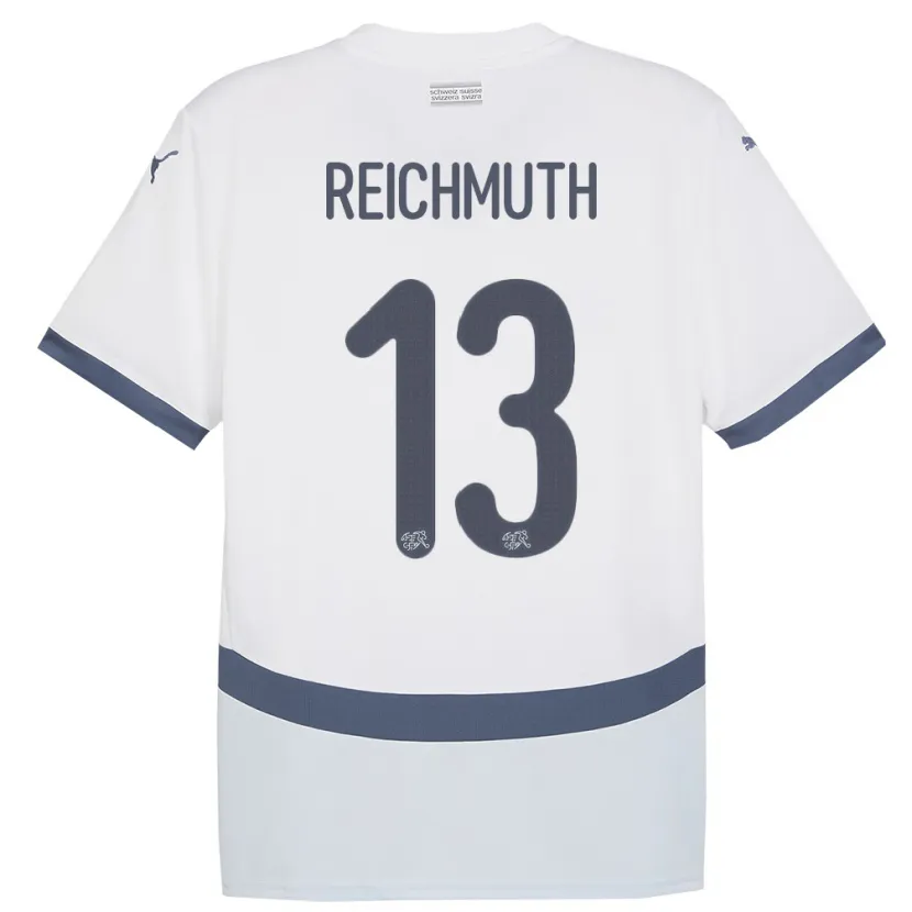 Danxen Pánské Švýcarsko Miguel Reichmuth #13 Bílý Daleko Hráčské Dresy 24-26 Dres