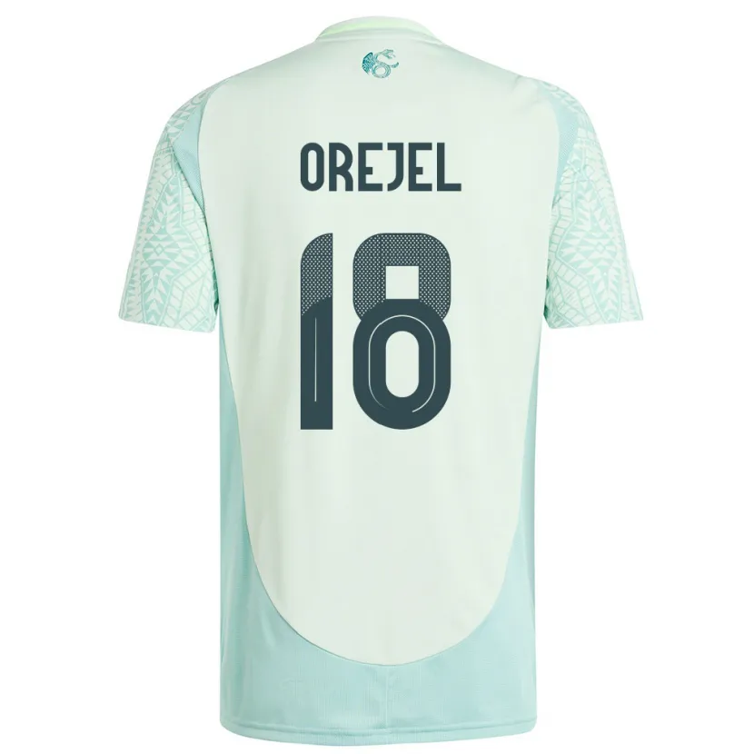 Danxen Pánské Mexiko Jocelyn Orejel #18 Povlečení Zelené Daleko Hráčské Dresy 24-26 Dres