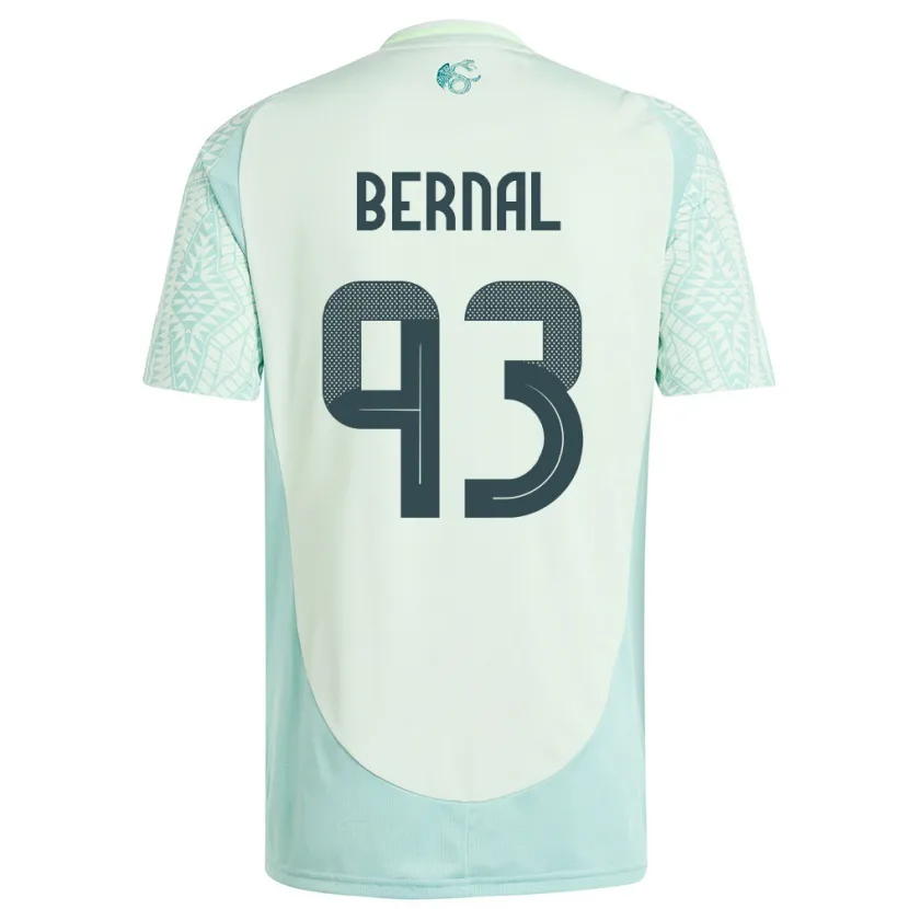 Danxen Pánské Mexiko Rebeca Bernal #93 Povlečení Zelené Daleko Hráčské Dresy 24-26 Dres