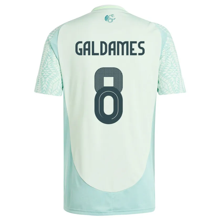 Danxen Pánské Mexiko Benjamin Galdames #8 Povlečení Zelené Daleko Hráčské Dresy 24-26 Dres