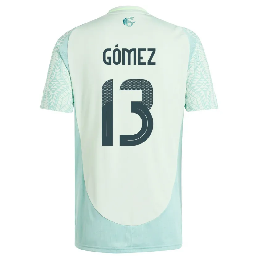 Danxen Pánské Mexiko Diego Gomez #13 Povlečení Zelené Daleko Hráčské Dresy 24-26 Dres