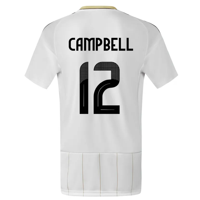 Danxen Pánské Kostarika Joel Campbell #12 Bílý Daleko Hráčské Dresy 24-26 Dres