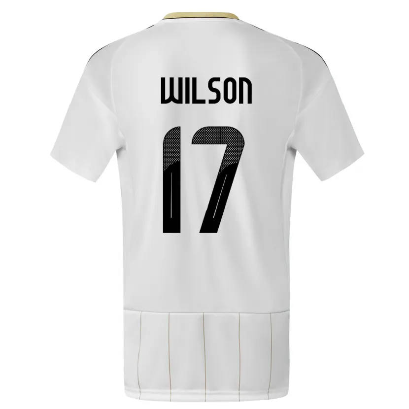 Danxen Pánské Kostarika Roan Wilson #17 Bílý Daleko Hráčské Dresy 24-26 Dres