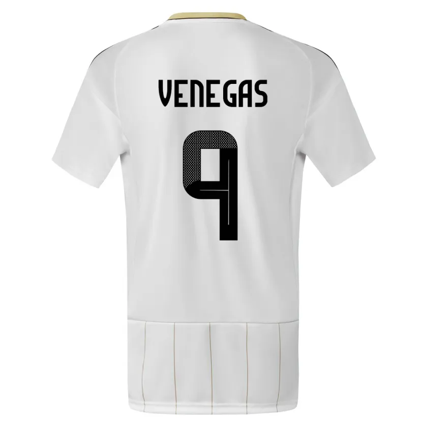 Danxen Pánské Kostarika Carolina Venegas #9 Bílý Daleko Hráčské Dresy 24-26 Dres