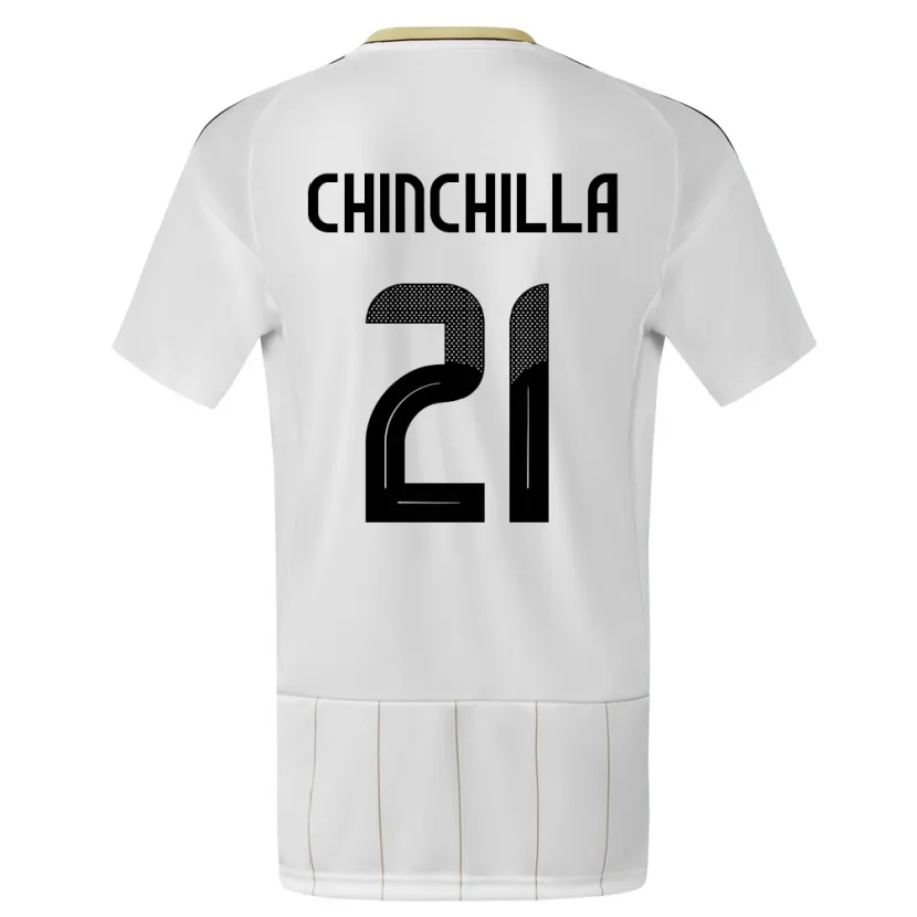 Danxen Pánské Kostarika Viviana Chinchilla #21 Bílý Daleko Hráčské Dresy 24-26 Dres