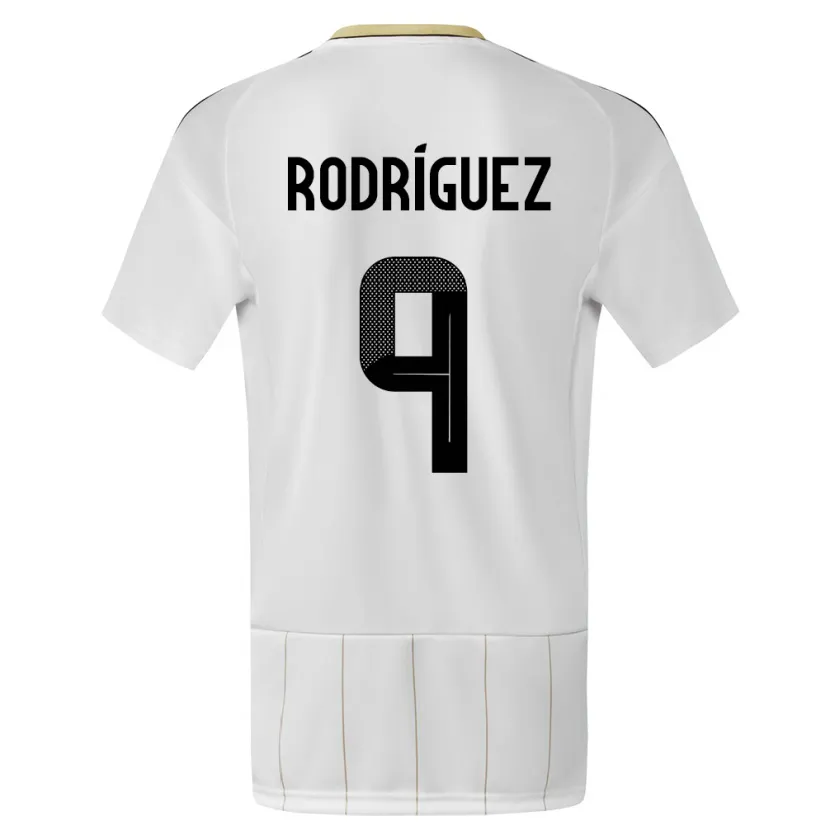Danxen Pánské Kostarika Doryan Rodriguez #9 Bílý Daleko Hráčské Dresy 24-26 Dres